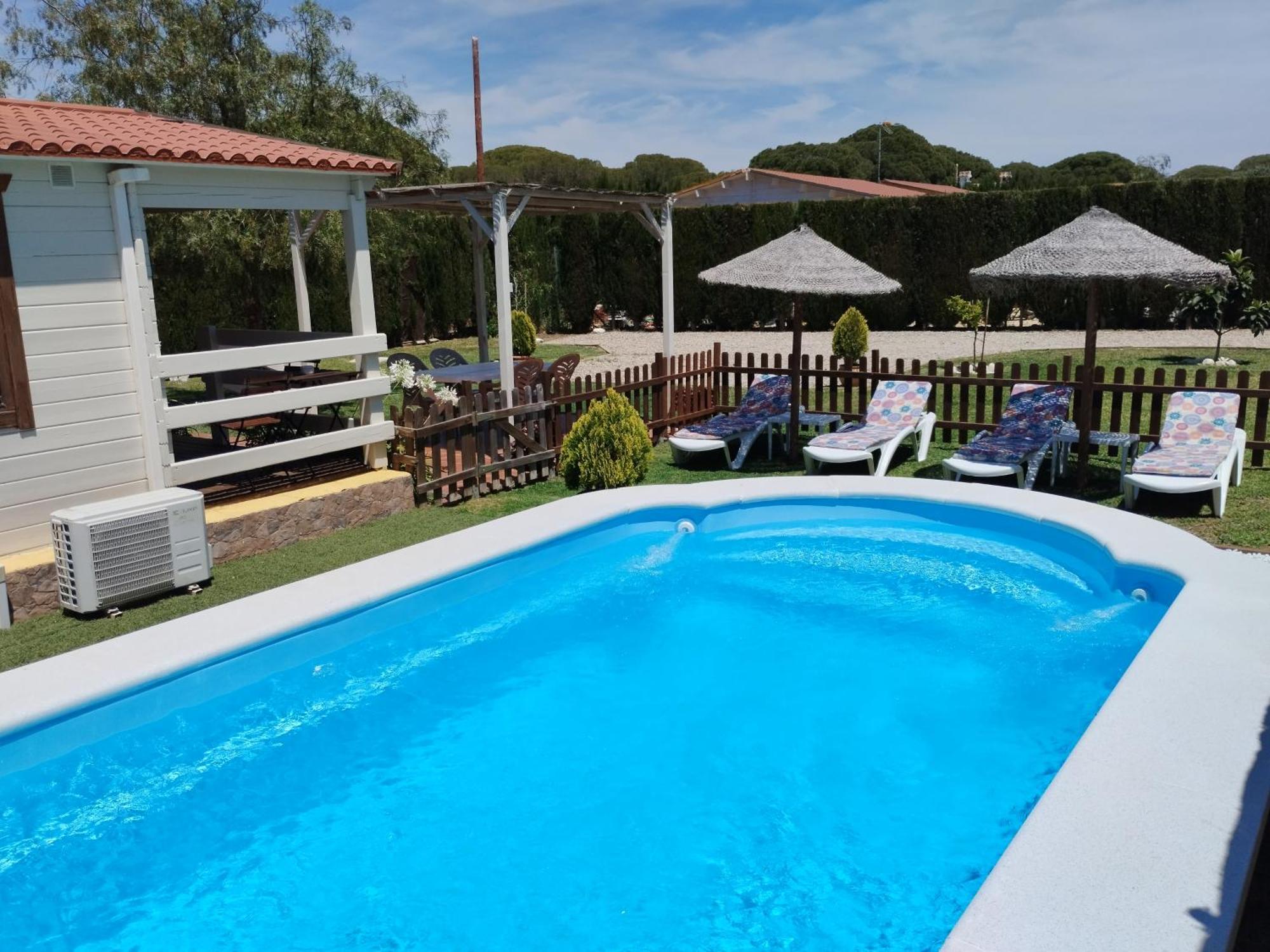 Cabana Blanca Roche Jorge โกนิล เด ลาฟรอนเตรา ภายนอก รูปภาพ